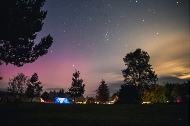 Northern Lights over our camp site