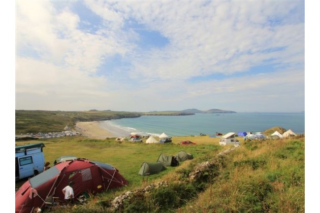 Whitesands Camping is right next to the beach.